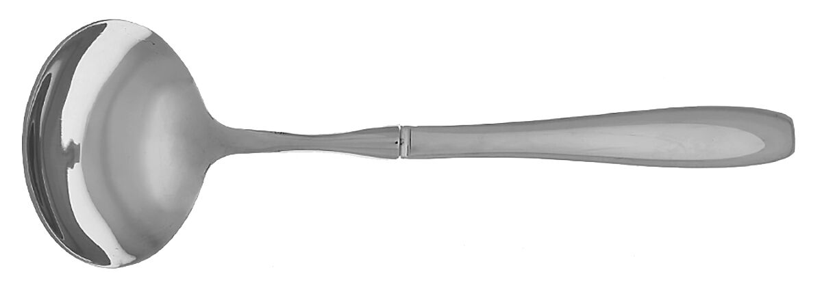 Stafford-Mirror (Stainless) Gravy Ladle with No Spout Stainless Bowl HC by Oneida Silver-1