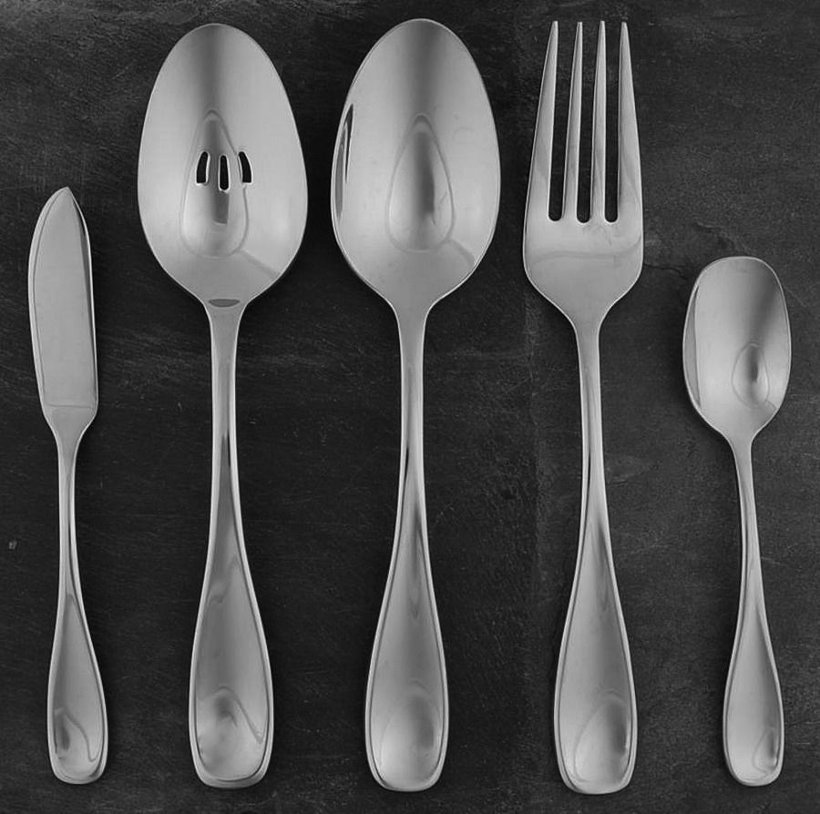 Voss (Stainless) 5 Piece Hostess Set by Oneida Silver-1