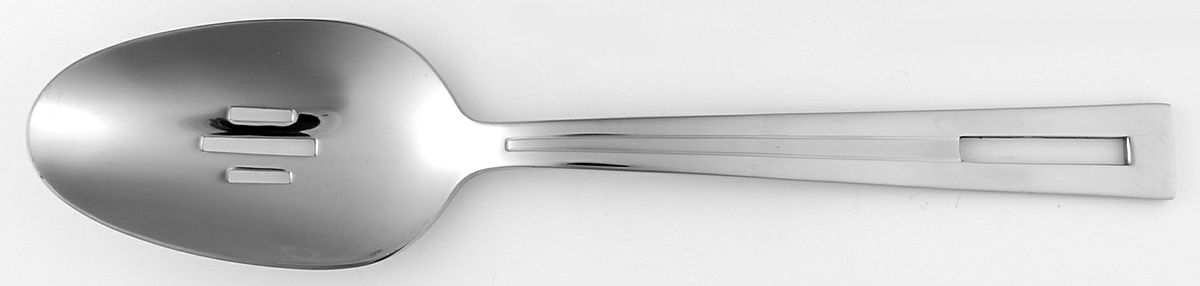 Circuit (Stainless) Pierced Tablespoon (Serving Spoon) by Oneida Silver-1