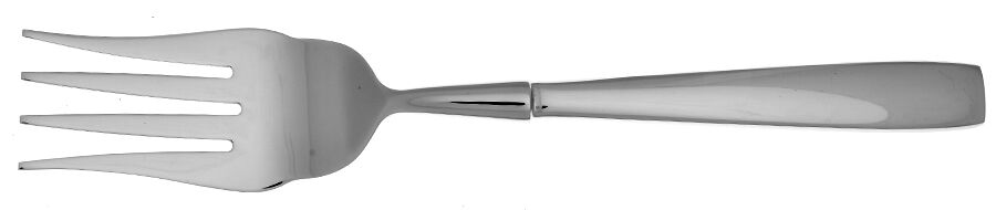 Metra (Stainless) Cold Meat Fork Large, Stainless Tines HC by Oneida Silver-1