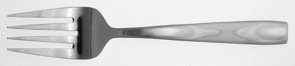 Metra (Stainless) Medium Solid Cold Meat Serving Fork by Oneida Silver-1