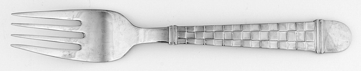 Checkers (Stainless, Glossy) Individual Salad Fork by Oneida Silver-1