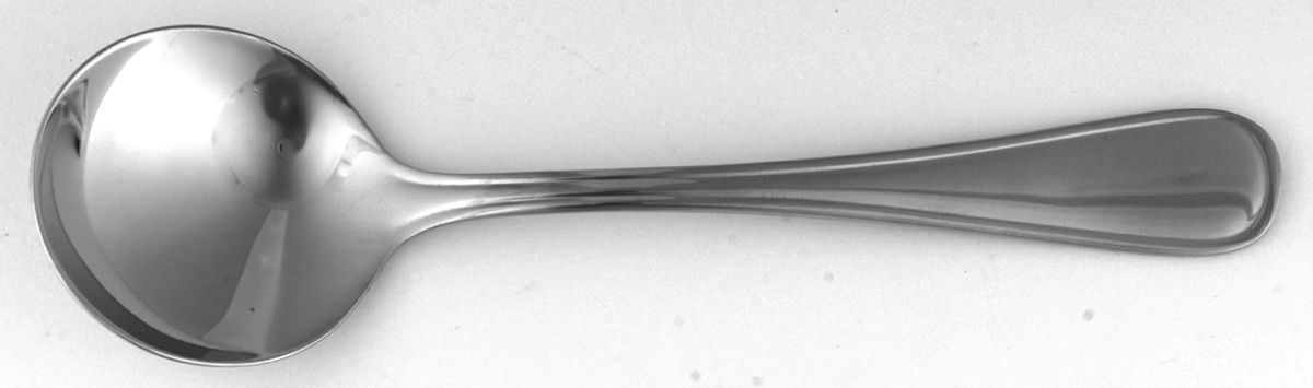 New Rim (Stainless) Round Bowl Soup Spoon (Cream Soup) by Oneida Silver-1