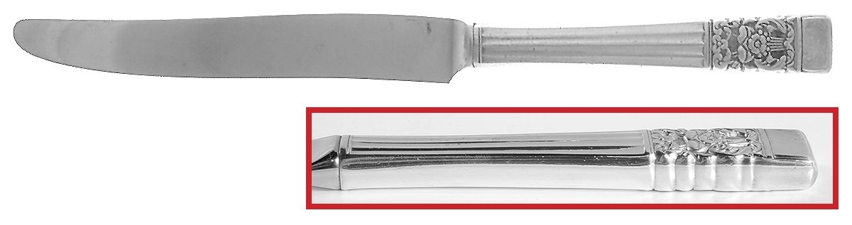 Coronation (Silverplate, 1936, Monograms) New French Hollow Knife by Oneida Silver-1