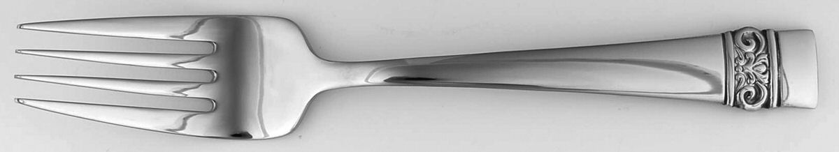 Maderno (Stainless) Medium Solid Cold Meat Serving Fork by Oneida Silver-1