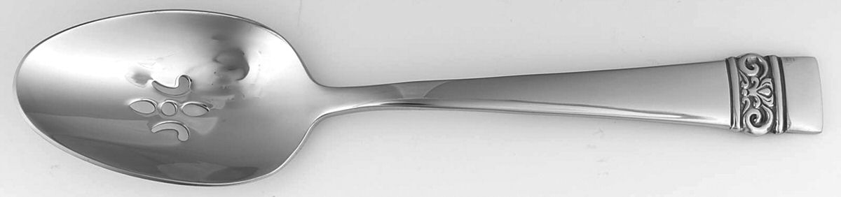 Maderno (Stainless) Pierced Tablespoon (Serving Spoon) by Oneida Silver-1