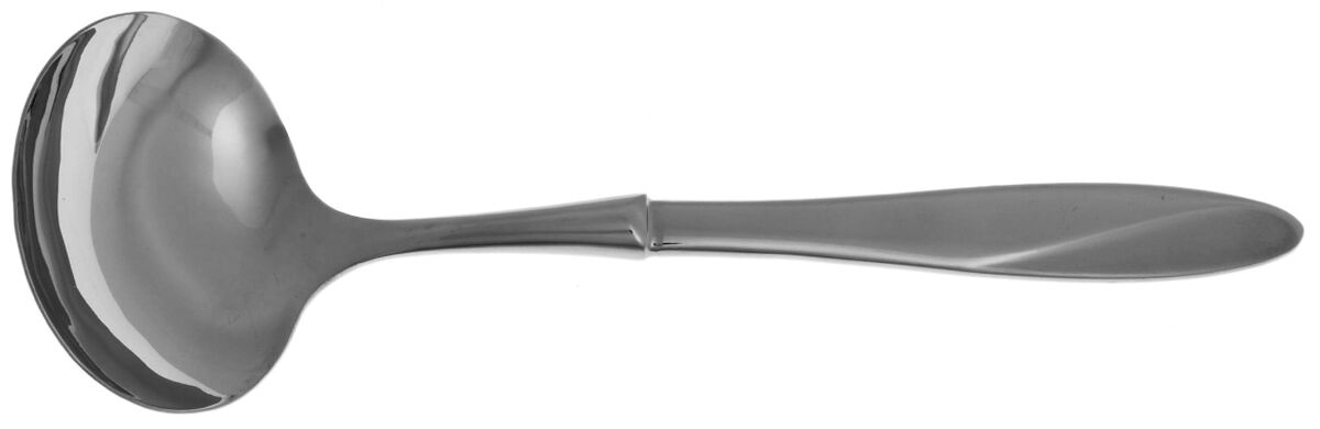 Simmer (Stainless) Gravy Ladle with No Spout Stainless Bowl HC by Oneida Silver-1