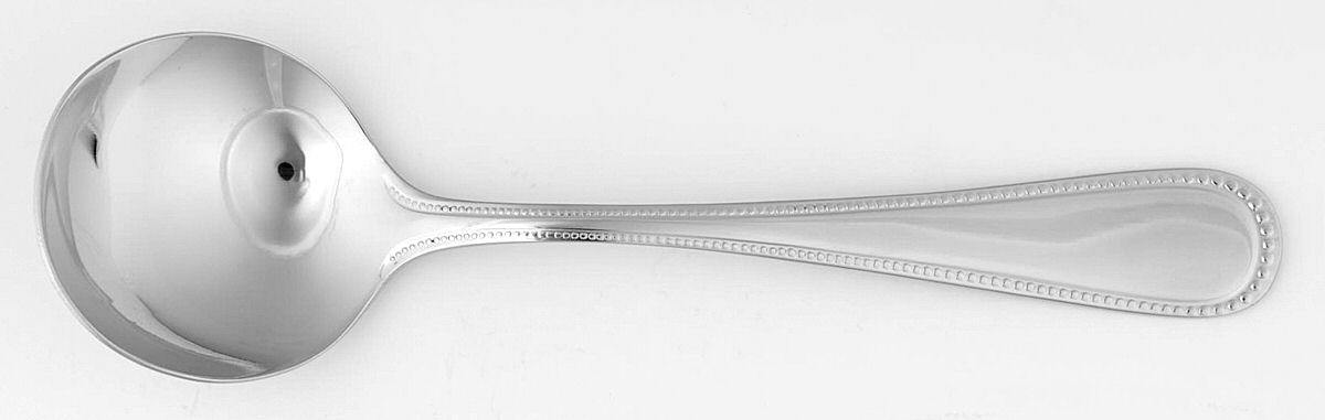 Pearl (Stainless) Round Bowl Soup Spoon (Cream Soup) by Oneida Silver-1