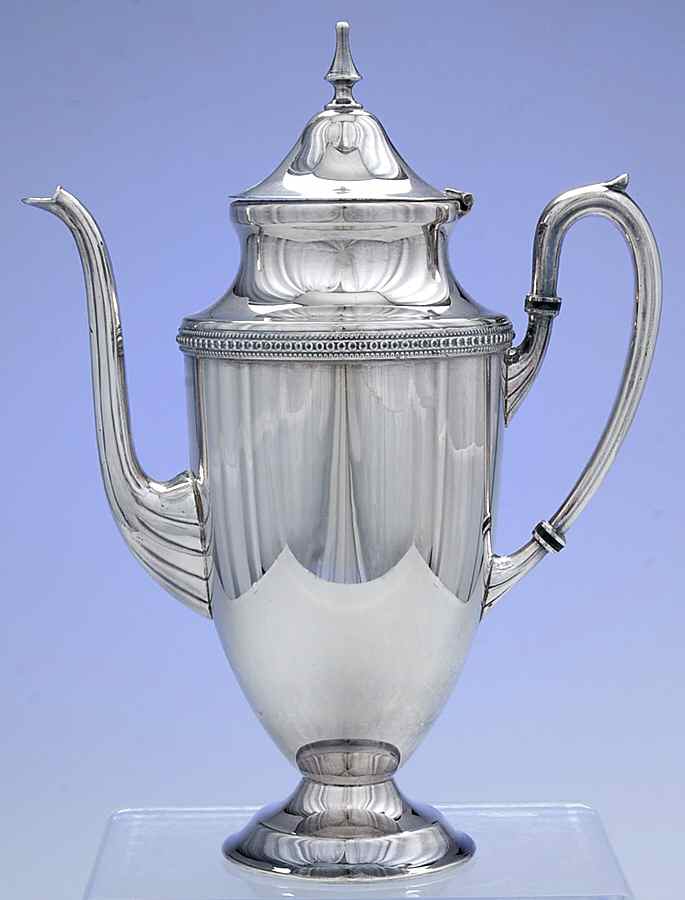 203 (Silverplate, Hollowware) Silverplate Coffee Pot by Oneida Silver-1