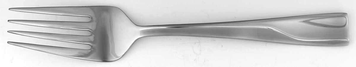 Splice (Stainless) Medium Solid Cold Meat Serving Fork by Oneida Silver-1