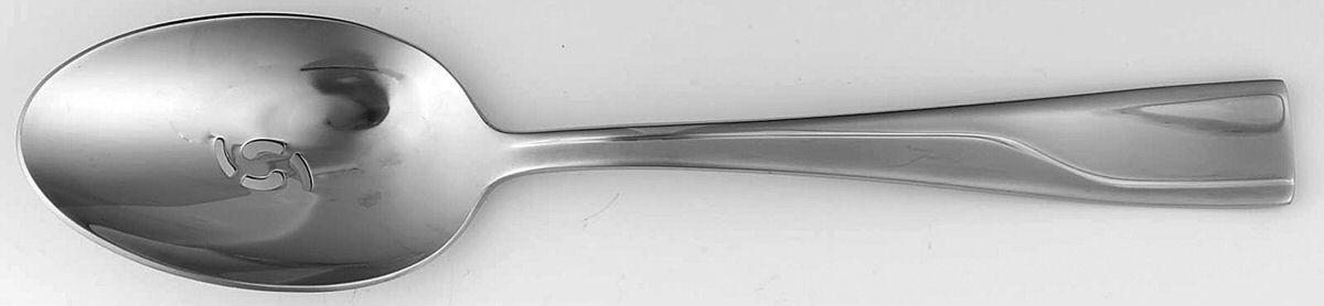 Splice (Stainless) Pierced Tablespoon (Serving Spoon) by Oneida Silver-1