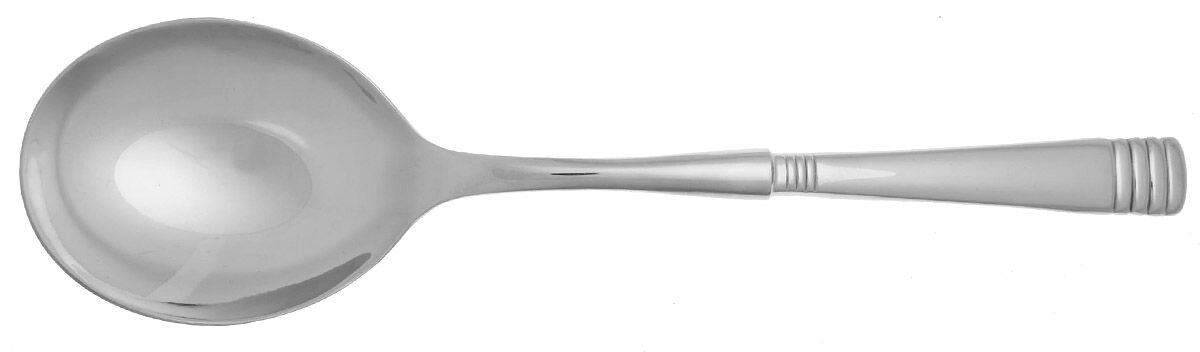 Culinaria (Stainless) Casserole Spoon with Smooth Stainless Bowl HC by Oneida Silver-1