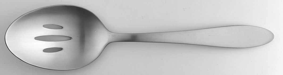 Taylor (Stainless) Pierced Tablespoon (Serving Spoon) by Oneida Silver-1