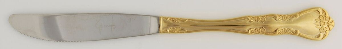 Golden Rose Flute(Gold Electroplate) Modern Hollow Knife by Oxford Hall-1