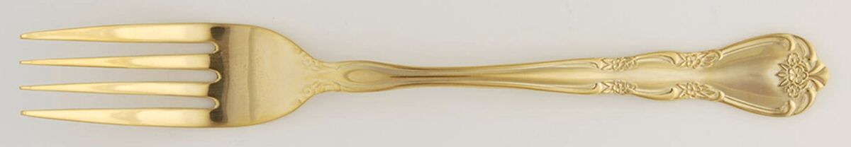 Golden Rose Flute(Gold Electroplate) Fork by Oxford Hall-1