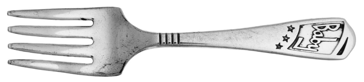 OHS352 (Silverplate) Baby Fork by Oneida Silver-1