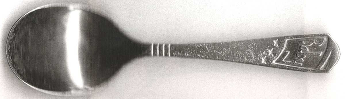 OHS352 (Silverplate) Straight Handle Baby Spoon by Oneida Silver-1