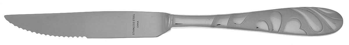Cosmic (Stainless) Steak Knife Individual Hollow, Serrate HC by Oneida Silver-1