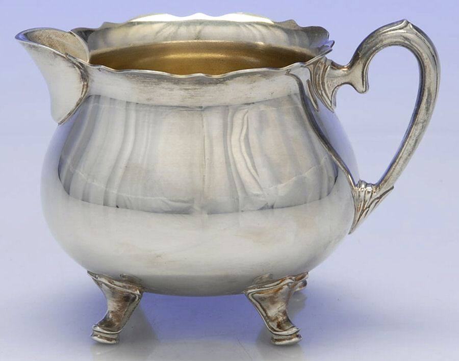 Colonial Suite (Slvp, Hollowware) Creamer by Oneida Silver-1