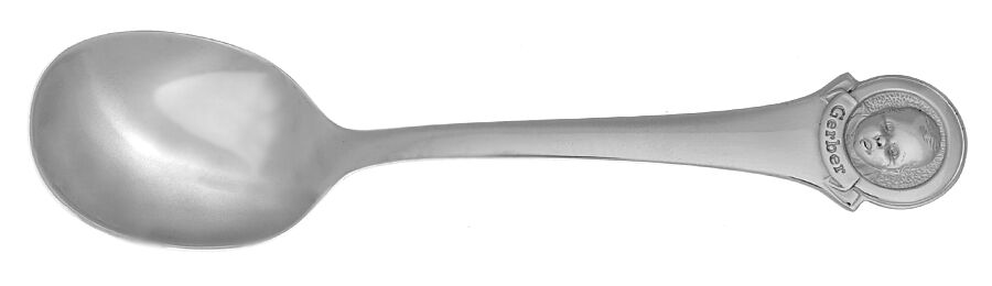 Gerber (Stainless) Spoon-Baby/Straight Handle by Oneida Silver-1