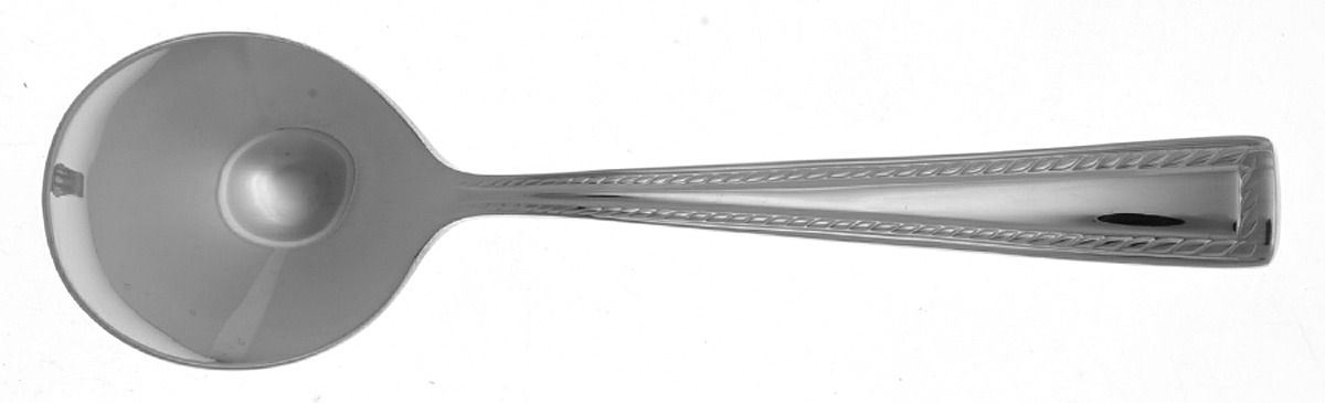 Elan (Stainless) Round Bowl Soup Spoon (Cream Soup) by Oneida Silver-1