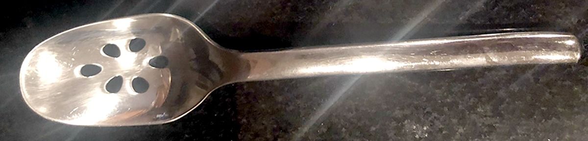 OHS364 (Stainless) Pierced Tablespoon (Serving Spoon) by Oneida Silver-1