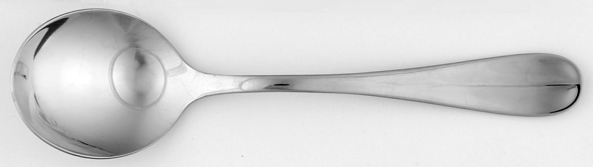 Bague (Stainless) Round Bowl Soup Spoon (Cream Soup) by Oneida Silver-1