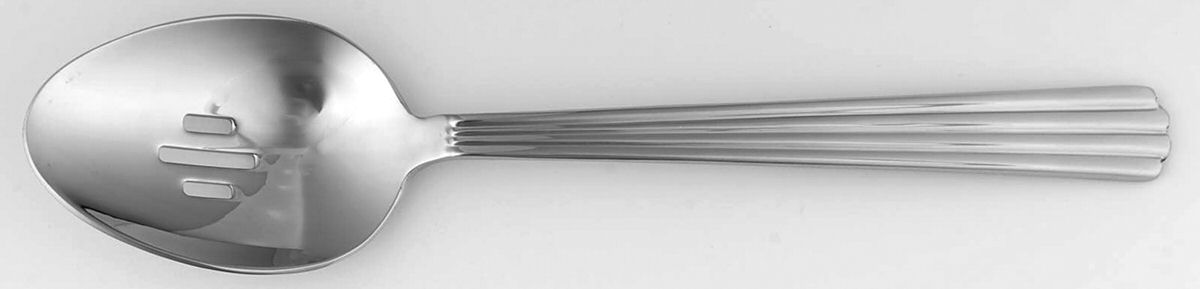 Corduroy (Stainless) Pierced Tablespoon (Serving Spoon) by Oneida Silver-1
