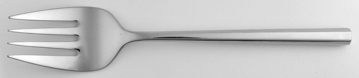 Diameter (Stainless) Medium Solid Cold Meat Serving Fork by Oneida Silver-1