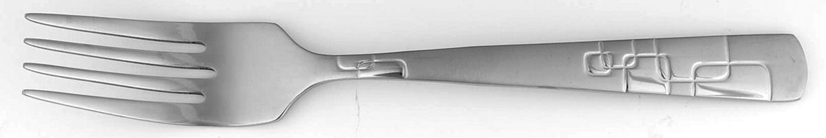 Quadratic (Stainless) Individual Salad Fork by Oneida Silver-1