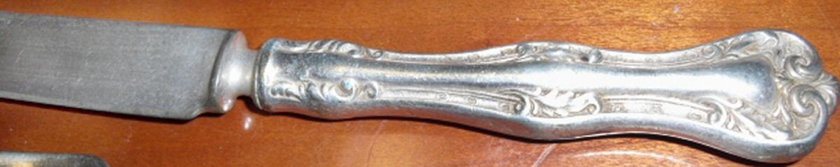 OHS361 (Silverplate) Modern Hollow Knife by Oneida Silver-1