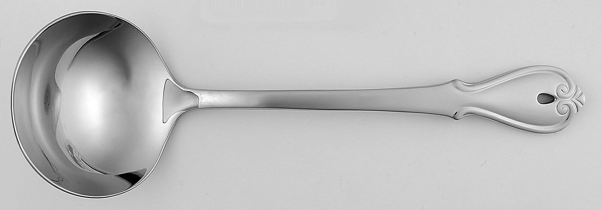 Harmonic (Stainless) Solid Gravy Ladle by Oneida Silver-1