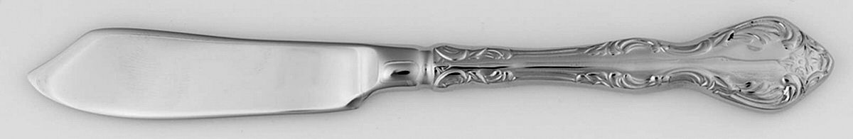 Mandolina (Stainless) Master Butter Spreader, Solid Piece by Oneida Silver-1