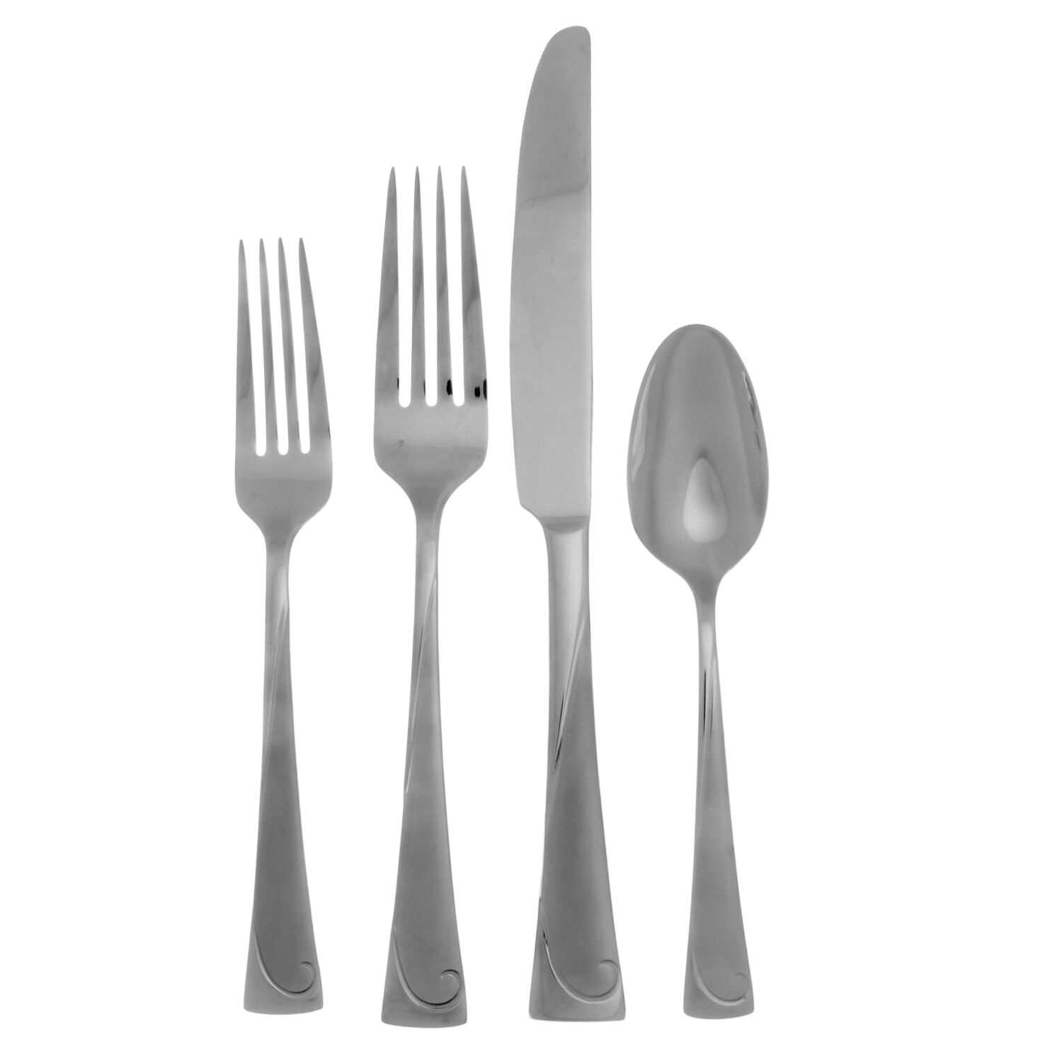 Script (Stainless) 4 Piece Place Setting by Oneida Silver-1