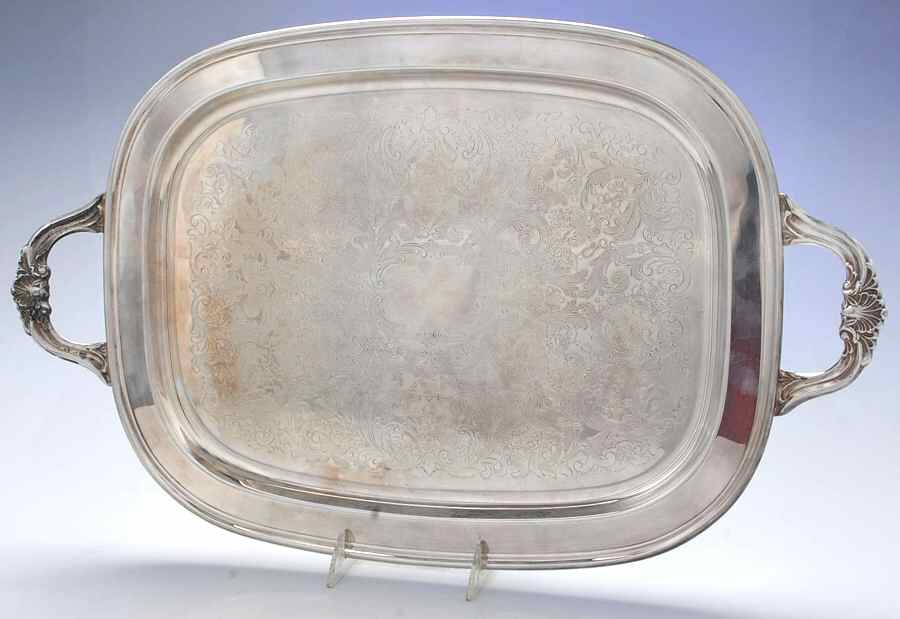 2395 (Silverplate, Hollowware) 18" Waiter Tray by Oneida Silver-1