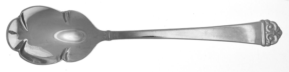 Bianco (Stainless, Glossy) Sugar Shell Spoon by Oneida Silver-1