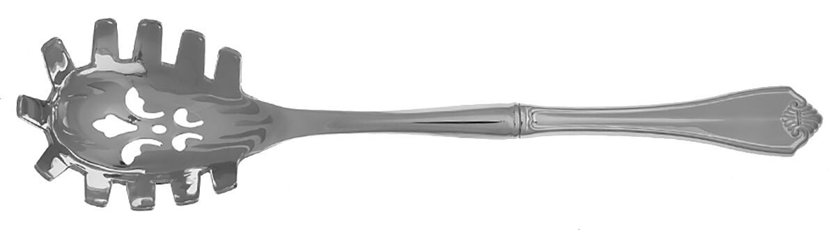 King James (Stainless) Pasta Server with Stainless Bowl HC by Oneida Silver-1