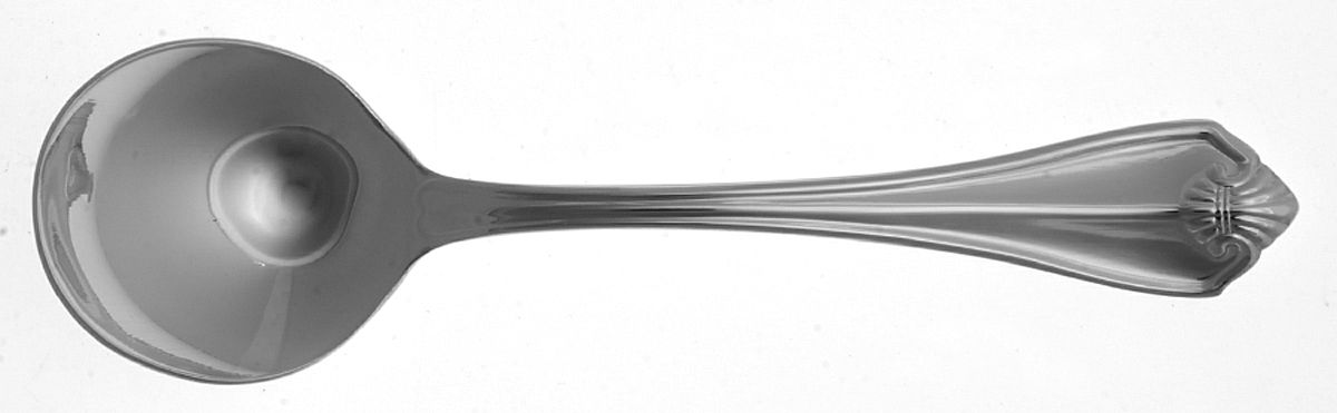 King James (Stainless) Round Bowl Soup Spoon (Cream Soup) by Oneida Silver-1