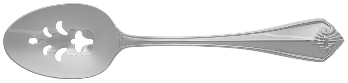 King James (Stainless) Pierced Tablespoon (Serving Spoon) by Oneida Silver-1