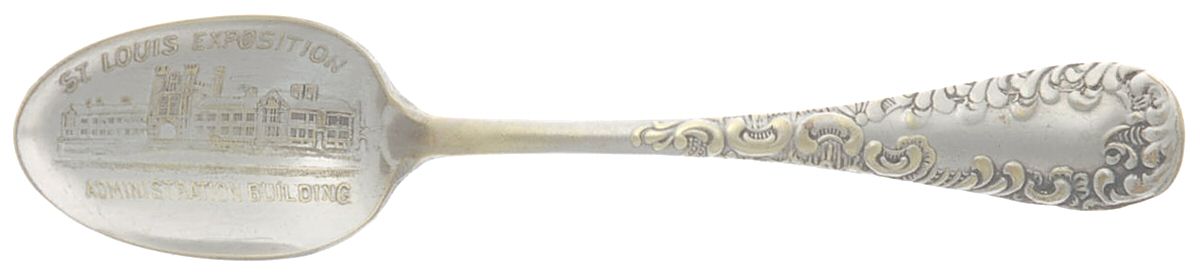 States & Cities Souvenir Spoons(Silverplate) Illinois Demitasse Spoon by Oneida Silver-1
