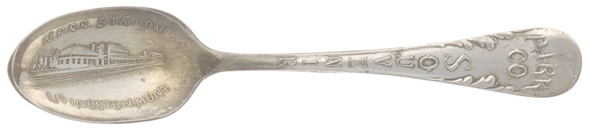 States & Cities Souvenir Spoons(Silverplate) Montana Demitasse Spoon by Oneida Silver-1
