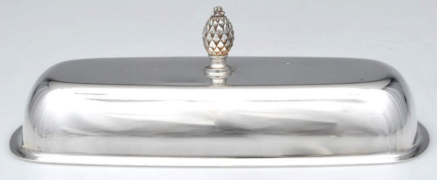 Early American (Silverplate, Hollowware) Lid for 1/4 Pound Butter by Oneida Silver-1