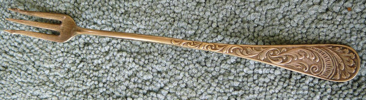Niagara Falls One (Silverplate) Short Handle Pickle/Olive Fork by Oneida Silver-1