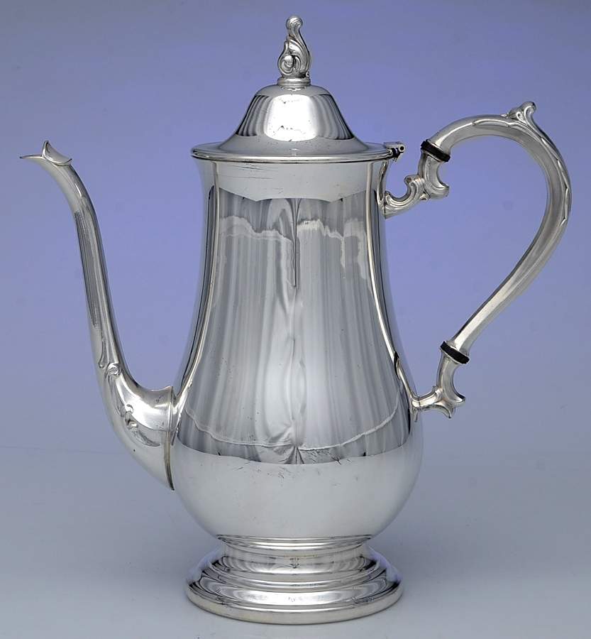 OHS372 (Silverplate, Hollowware) Silverplate Coffee Pot by Oneida Silver-1