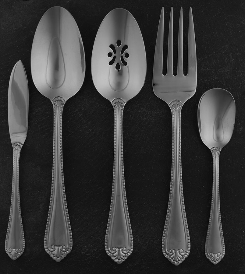 Pacifica (Stainless) 5 Piece Hostess Set by Oneida Silver-1