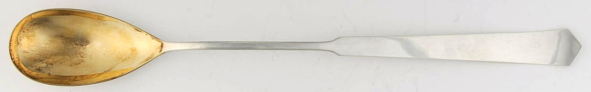 ONS10 (Sterling) Large Solid Pitcher Spoon by Old Newbury-1