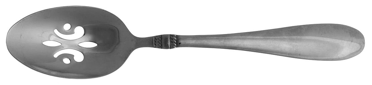 Avondale II(Stainless) Pierced Tablespoon (Serving Spoon) by Oneida Silver-1