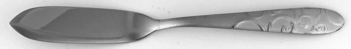 Bohemian (Stainless) Flat Handle Master Butter Knife by Oneida Silver-1