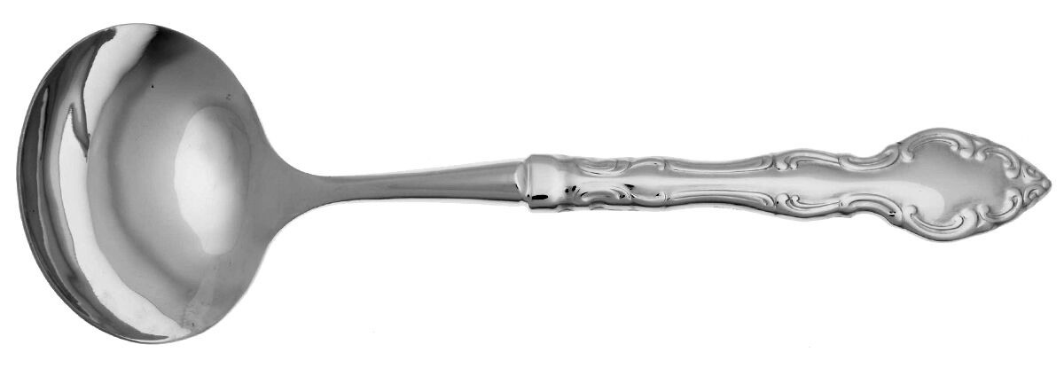 Mikayla (Stainless) Gravy Ladle with No Spout Stainless Bowl HC by Oneida Silver-1