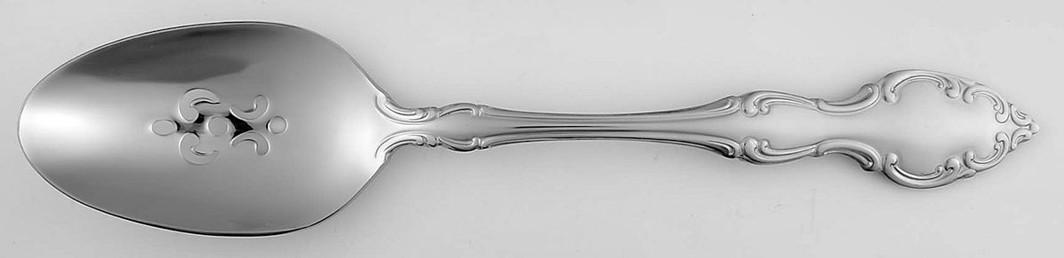 Mikayla (Stainless) Pierced Tablespoon (Serving Spoon) by Oneida Silver-1